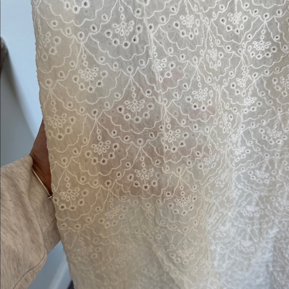 4 Love And Liberty Elegant White Lace Dress 100% silk - Picture 4 of 4